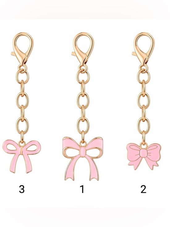 Accessories - Pink Bow Key/Bag charm (Price is for 1)